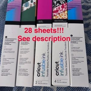28 Cricut Infusible Ink transfer sheets